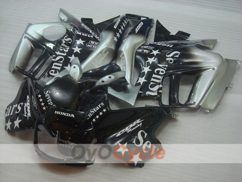 Kit de carénage à injection pour CBR600F3 95-96 - Noir, argent - SevenStars #OYO87904797