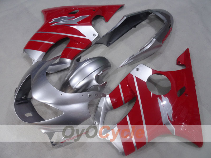 Kit de carénage à injection pour CBR600F4 99-00 - Rouge, argent - Style d'origine #OYO87904821