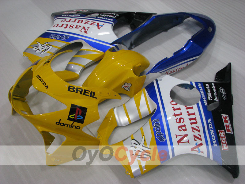 Kit de carénage à injection pour CBR600F4 99-00 - Jaune, blanc, noir - Nastro Azzurro #OYO87904823