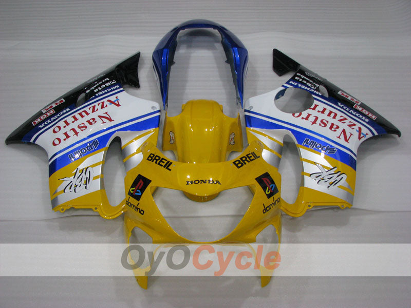 Kit de carénage à injection pour CBR600F4 99-00 - Jaune, blanc, noir - Nastro Azzurro #OYO87904823