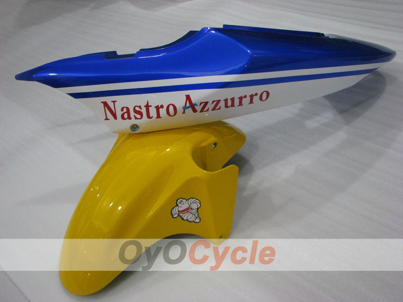 Kit de carénage à injection pour CBR600F4 99-00 - Jaune, blanc, noir - Nastro Azzurro #OYO87904823