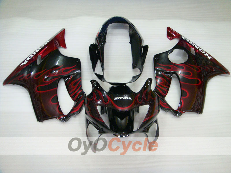 Kit de carénage à injection pour CBR600F4 99-00 - Rouge, Noir - Flamme #OYO87900110 Image secondaire du produit