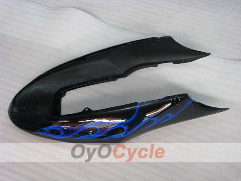 Kit de carénage à injection pour CBR600F4 99-00 - Bleu, Noir - Flamme #OYO87900111