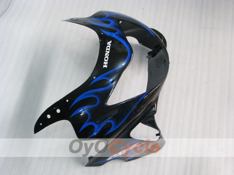 Kit de carénage à injection pour CBR600F4 99-00 - Bleu, Noir - Flamme #OYO87900111