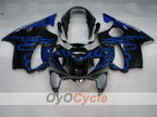 Kit de carénage à injection pour CBR600F4 99-00 - Bleu, Noir - Flamme #OYO87900111