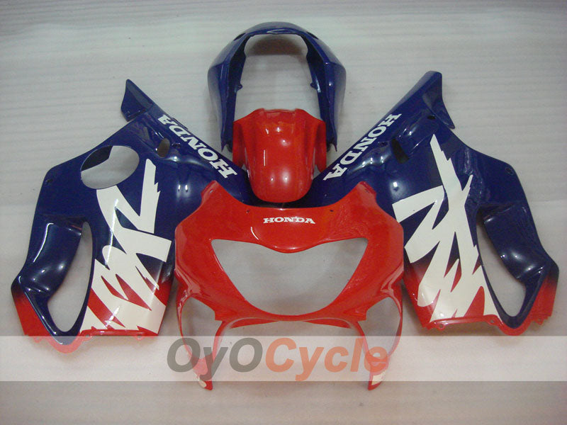 Kit de carénage à injection pour CBR600F4 99-00 - Rouge, bleu - Style d'origine #OYO87900122