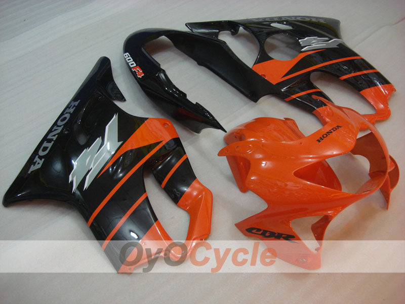 Kit de carénage à injection pour CBR600F4 99-00 - Orange, noir - Style d'origine #OYO87900124