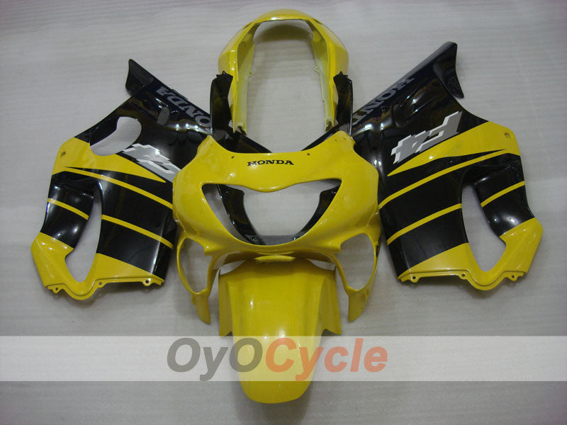 Kit de carénage à injection pour CBR600F4 99-00 - Jaune, Noir - Style usine #OYO87900126