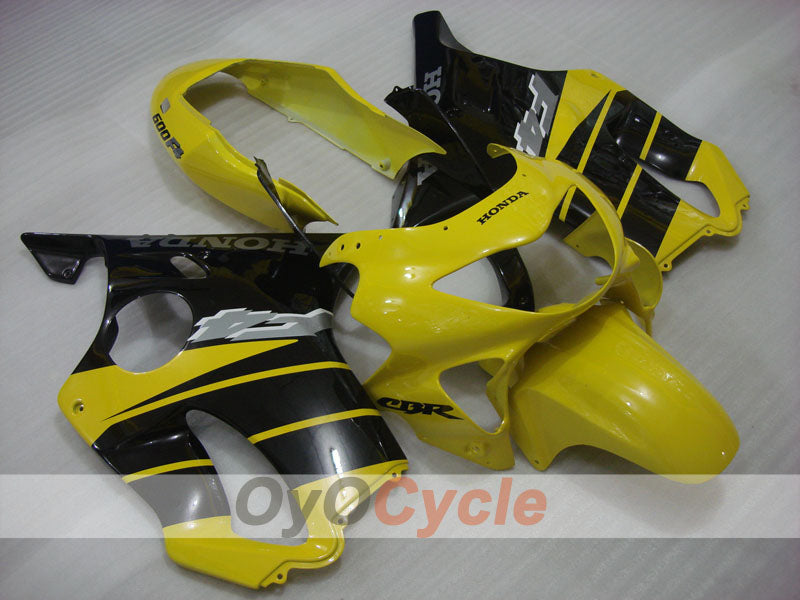 Kit de carénage à injection pour CBR600F4 99-00 - Jaune, Noir - Style usine #OYO87900126 Image principale du produit