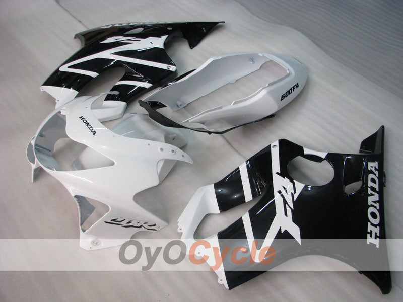 Kit de carénage à injection pour CBR600F4 99-00 - Blanc, Noir - Style usine #OYO87900129