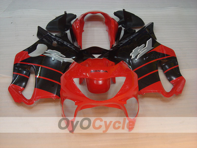 Kit de carénage à injection pour CBR600F4 99-00 - Rouge, Noir - Style usine #OYO87900132