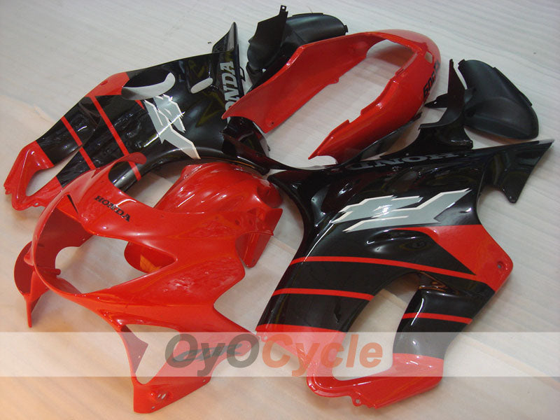 Kit de carénage à injection pour CBR600F4 99-00 - Rouge, Noir - Style usine #OYO87900132