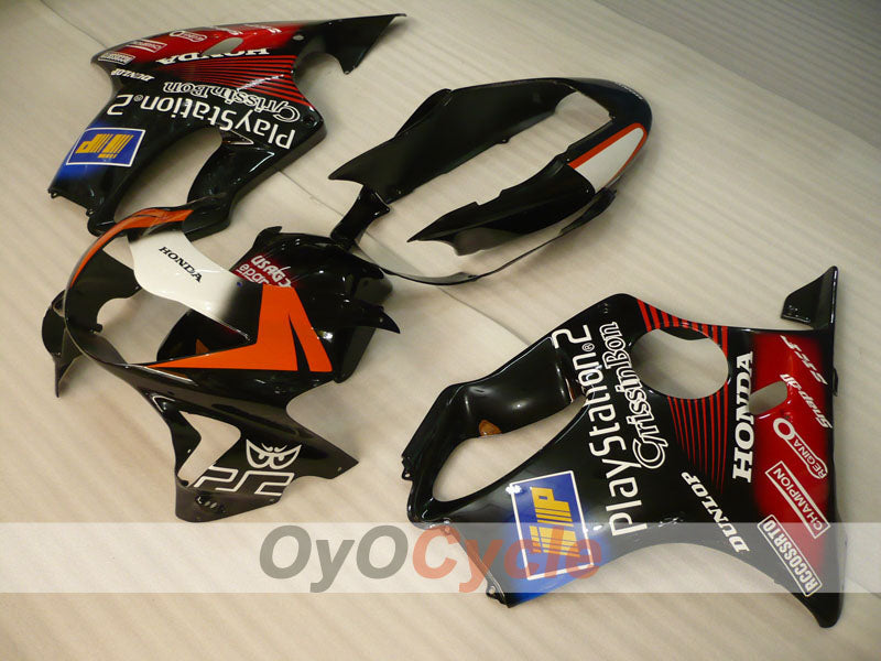 Kit de carénage à injection pour CBR600F4 99-00 - Rouge, Noir - DUNLOP, Play Station #OYO87900138