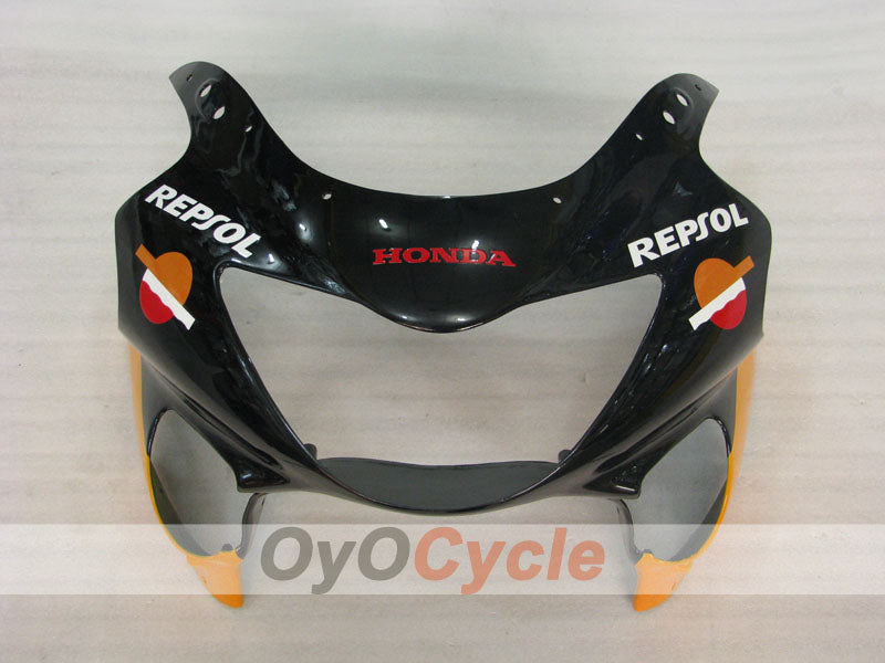 Kit de carénage à injection pour CBR600F4 99-00 - Rouge, Noir - Repsol #OYO87900140