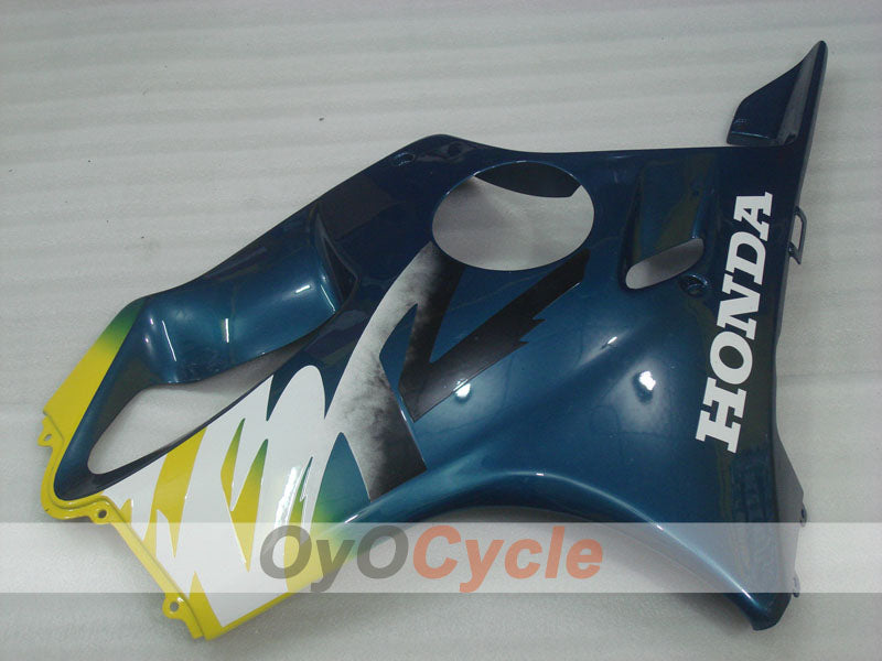 Kit de carénage à injection pour CBR600F4 99-00 - Jaune, bleu - Style d'origine #OYO87904843
