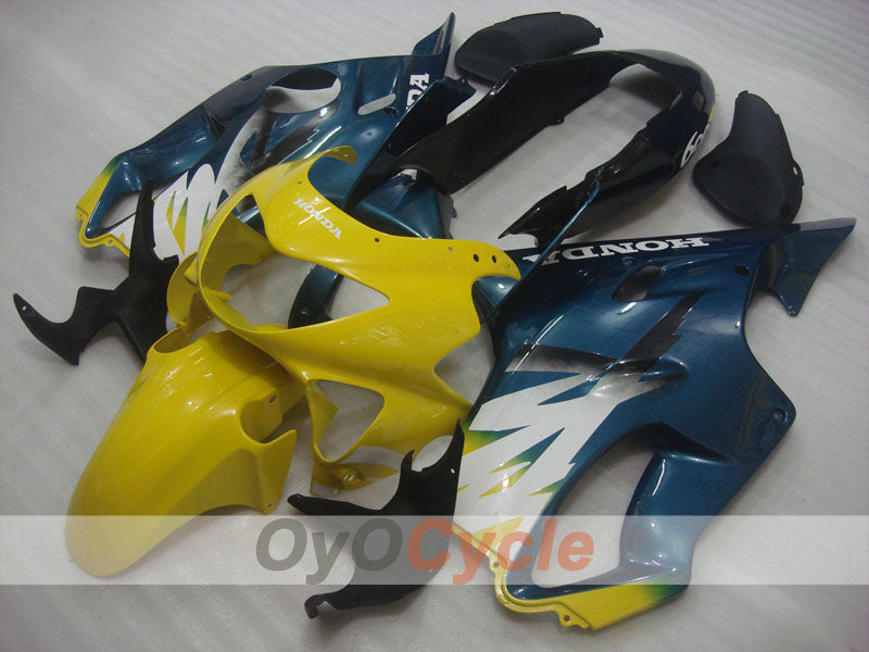Kit de carénage à injection pour CBR600F4 99-00 - Jaune, bleu - Style d'origine #OYO87904843 Image secondaire du produit