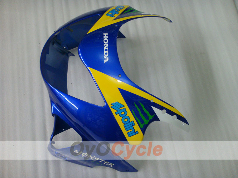 Kit de carénage à injection pour CBR600F4 99-00 - Jaune, bleu - Monster, MOTUL #OYO87904844