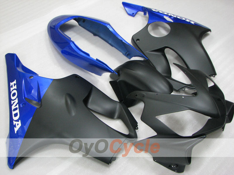 Kit de carénage à injection pour CBR600F4i 04-07 - Bleu, noir, mat - Style d'origine #OYO87904847