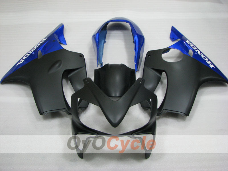Kit de carénage à injection pour CBR600F4i 04-07 - Bleu, noir, mat - Style d'origine #OYO87904847