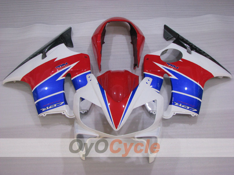 Kit de carénage à injection pour CBR600F4i 04-07 - Rouge, bleu, blanc - Style d'origine #OYO87904849