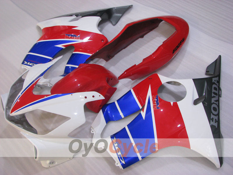 Kit de carénage à injection pour CBR600F4i 04-07 - Rouge, bleu, blanc - Style d'origine #OYO87904849
