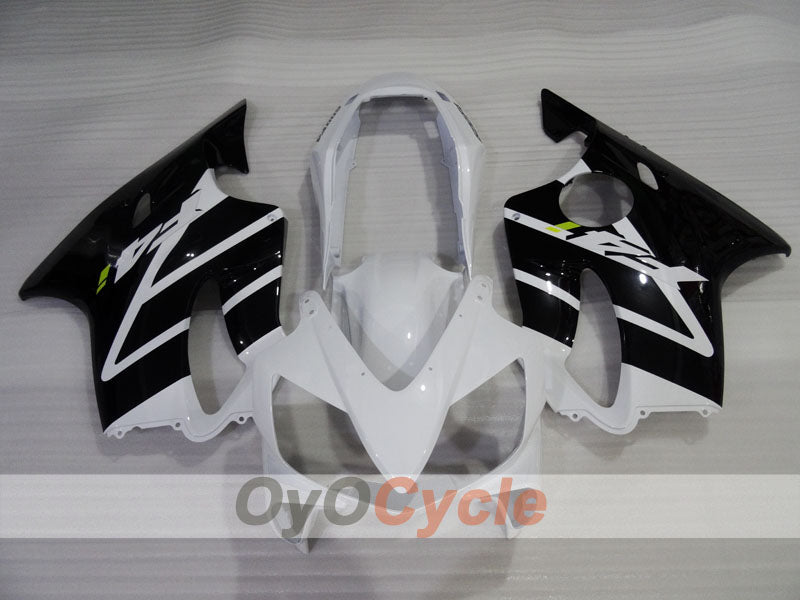 Kit de carénage à injection pour CBR600F4i 04-07 - Blanc, noir - Style d'origine #OYO87904850