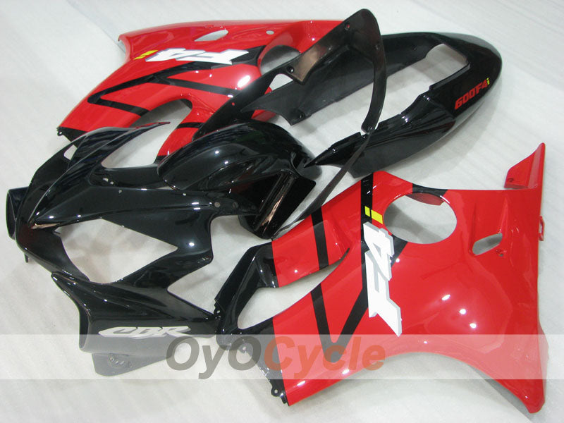 Kit de carénage injecté pour CBR600F4i 04-07 - Rouge, noir - Style d'origine #OYO87904852