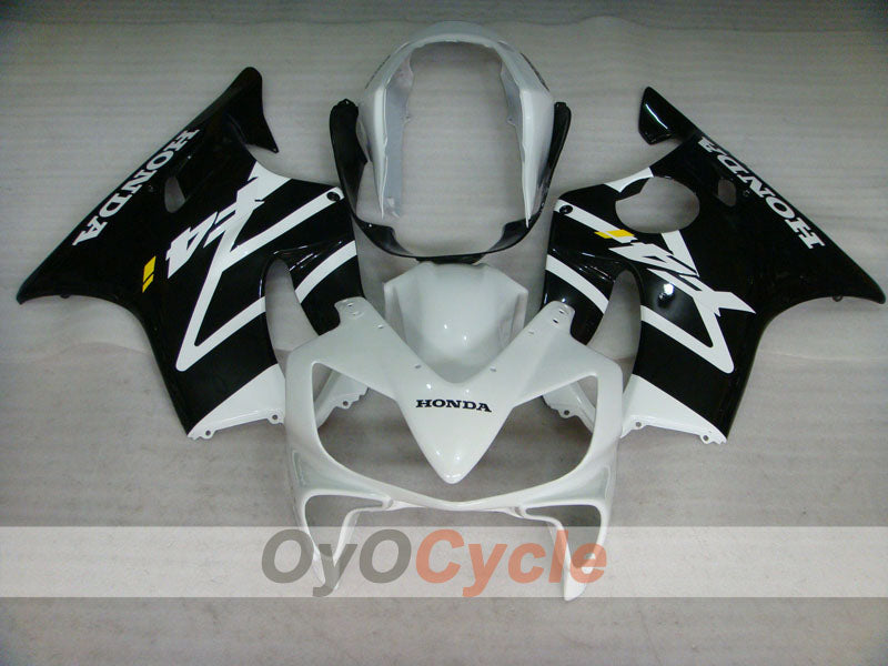 Kit de carénage injecté pour CBR600F4i 04-07 - Blanc, noir - Style d'origine #OYO87904853