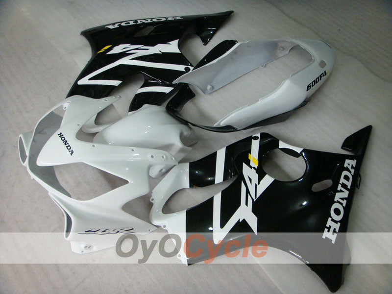 Kit de carénage injecté pour CBR600F4i 04-07 - Blanc, noir - Style d'origine #OYO87904853