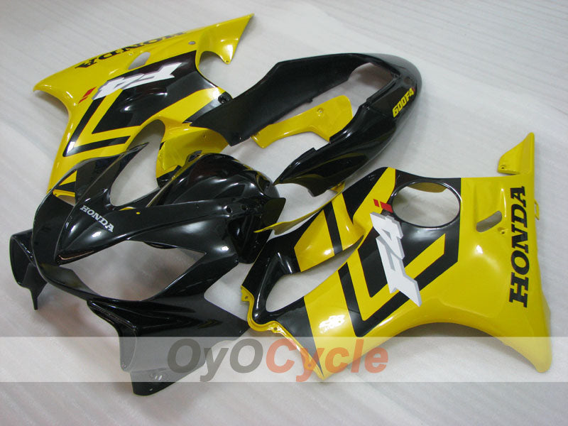 Kit de carénage injecté pour CBR600F4i 04-07 - Jaune, gris - Style d'origine #OYO87904854