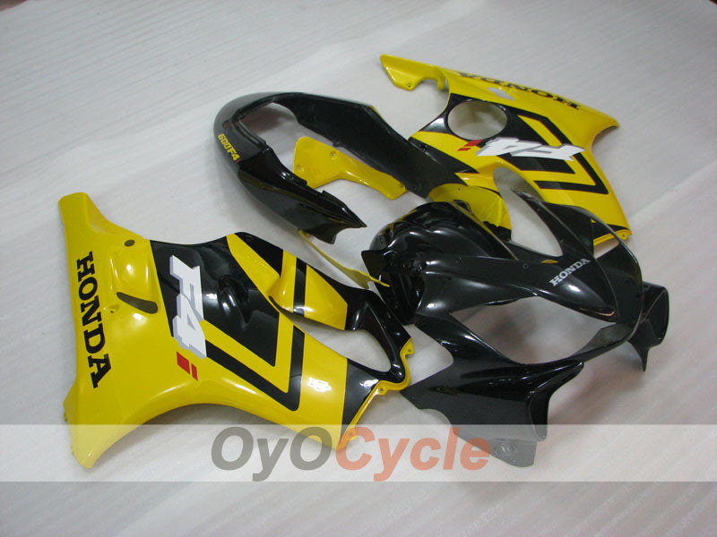 Kit de carénage injecté pour CBR600F4i 04-07 - Jaune, gris - Style d'origine #OYO87904854 Image principale du produit