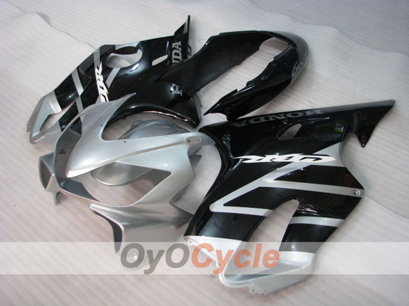 Kit de carénage injecté pour CBR600F4i 04-07 - Noir, argent - Style d'origine #OYO87904855