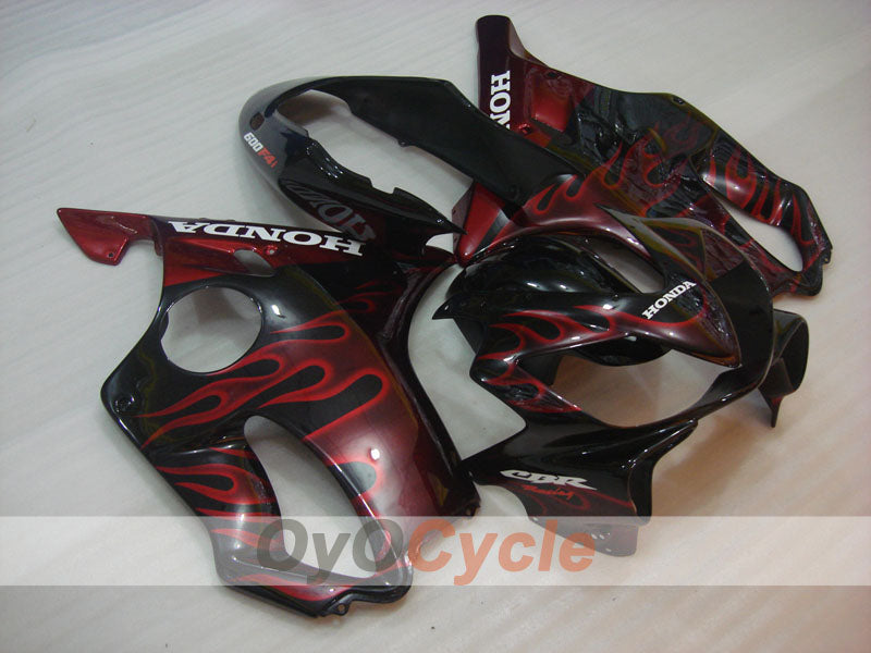 Kit de carénage injecté pour CBR600F4i 04-07 - Rouge, noir - Flamme #OYO87904857 Image principale du produit