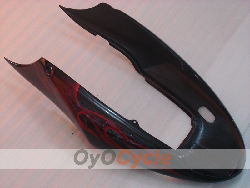 Kit de carénage injecté pour CBR600F4i 04-07 - Rouge, noir - Flamme #OYO87904857
