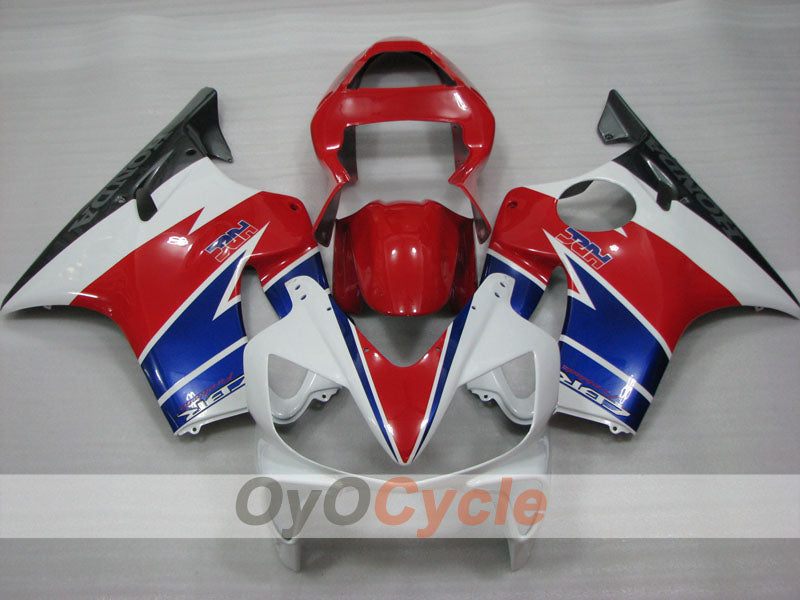 Kit de carénage injecté pour CBR600F4i 01-03 - Rouge, blanc - Style d'origine #OYO87904862