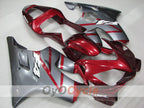 Kit de carénage à injection pour CBR600F4i 01-03 - Rouge, Gris - Style d'origine #OYO87904865