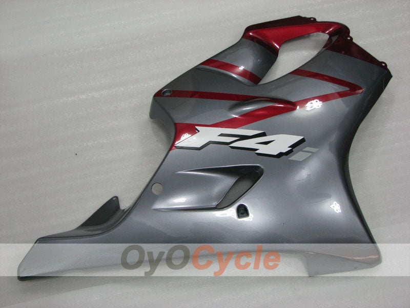Kit de carénage à injection pour CBR600F4i 01-03 - Rouge, Gris - Style d'origine #OYO87904865
