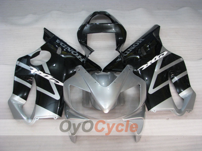 Kit de carénage à injection pour CBR600F4i 01-03 - Noir, Argent - Style d'origine #OYO87904868