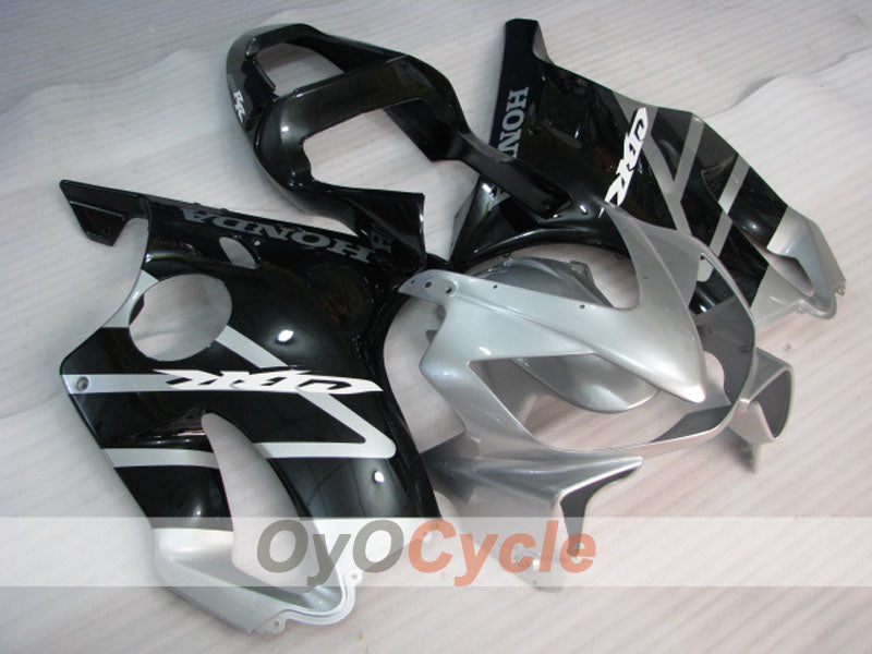 Kit de carénage à injection pour CBR600F4i 01-03 - Noir, Argent - Style d'origine #OYO87904868