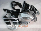 Kit de carénage à injection pour CBR600F4i 01-03 - Noir, Argent - Style d'origine #OYO87904868