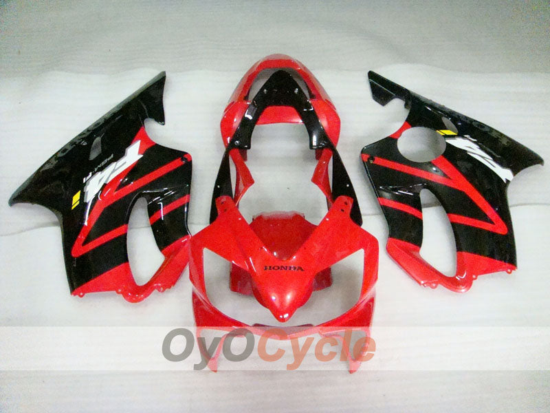 Kit de carénage à injection pour CBR600F4i 01-03 - Rouge, Noir, Rose - Style d'origine #OYO87904869
