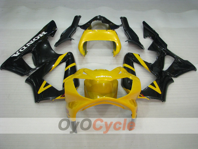 Kit de carénage à injection pour CBR900RR 929 00-01 - Jaune, Noir - Style d'origine #OYO87904876