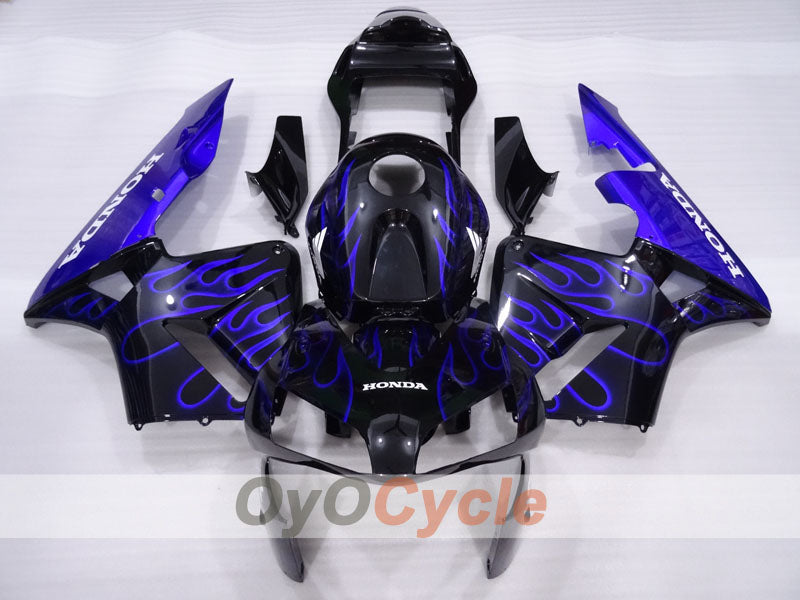 Kit de carénage à injection pour CBR600RR 03-04 - Bleu, noir - Flamme #OYO87904894