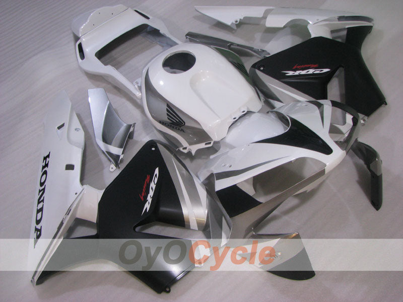 Kit de carénage à injection pour CBR600RR 03-04 - Blanc, noir - Style d'origine #OYO87904896