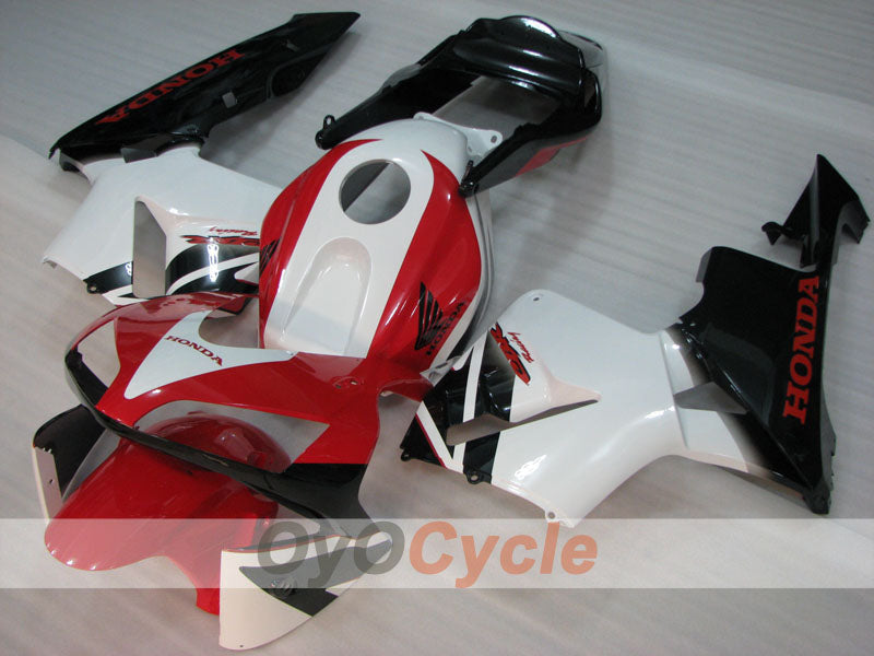 Kit de carénage à injection pour CBR600RR 03-04 - Rouge, blanc - Erion Racing #OYO87904897