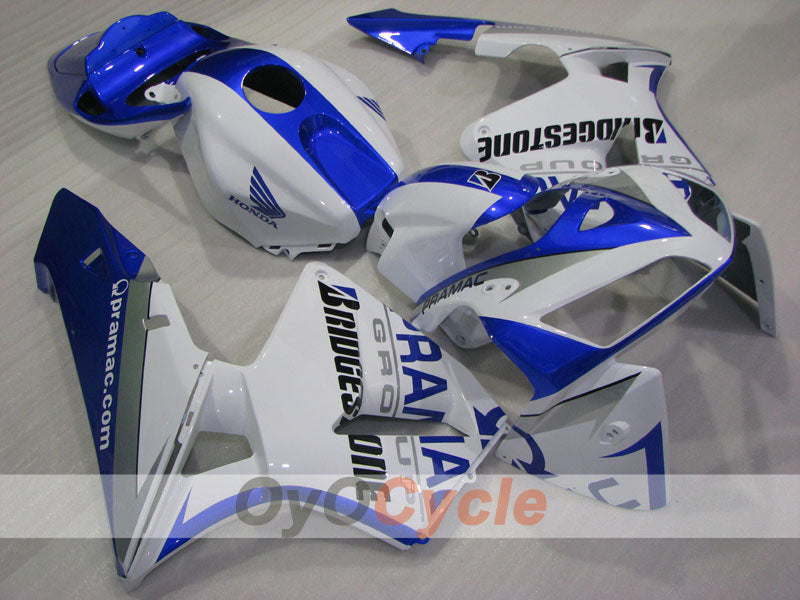 Kit de carénage à injection pour CBR600RR 03-04 - Bleu, blanc - PRAMAC #OYO87904898