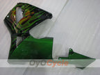 Kit de carénage à injection pour CBR600RR 03-04 - Vert, noir - Flamme #OYO87904899