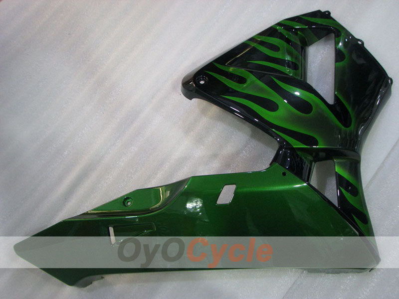 Kit de carénage à injection pour CBR600RR 03-04 - Vert, noir - Flamme #OYO87904899