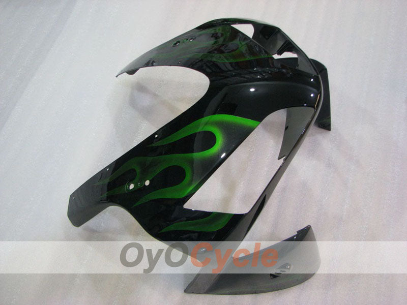 Kit de carénage à injection pour CBR600RR 03-04 - Vert, noir - Flamme #OYO87904899