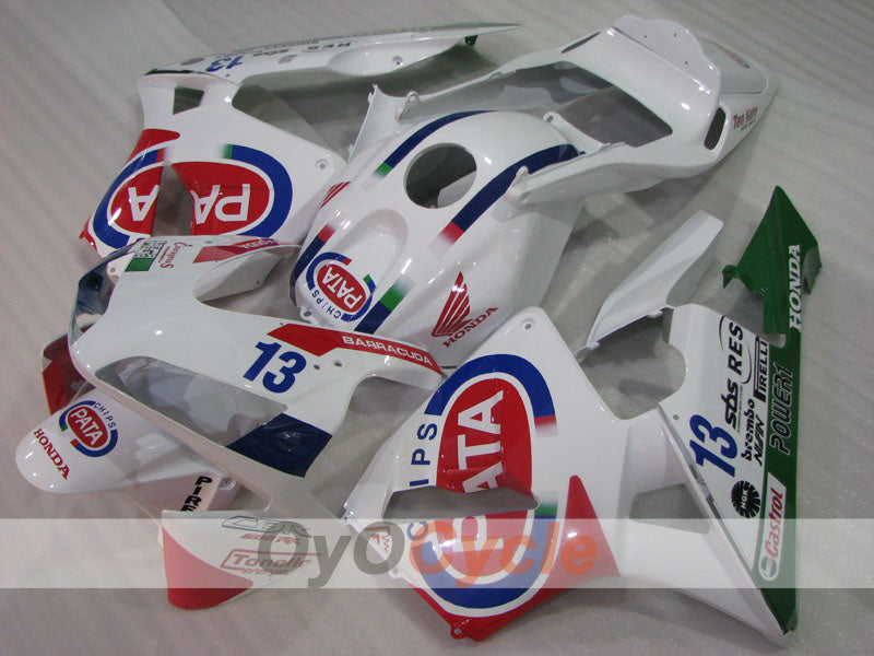 Kit de carénage à injection pour CBR600RR 03-04 - Rouge, blanc - PATA #OYO87904900